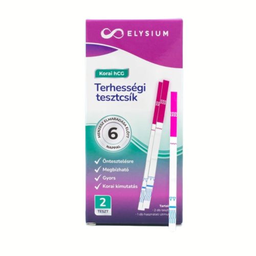 Elysium korai kimutatású terhességi tesztcsík - hCG 10 mIU/ml - 2 db - 