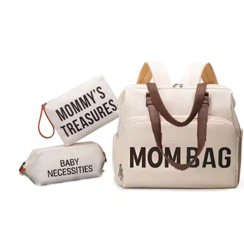 Mom Bag pelenkázó táska, hátitáska 3 részes szett 