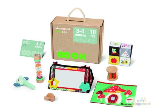 3-4 hónaposoknak - Montessori Fejlesztő Játék Box