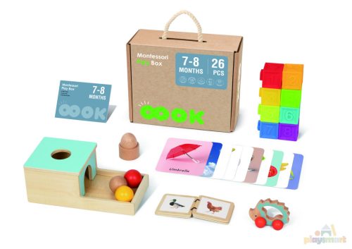 7-8 hónaposoknak - Montessori Fejlesztő Játék Box