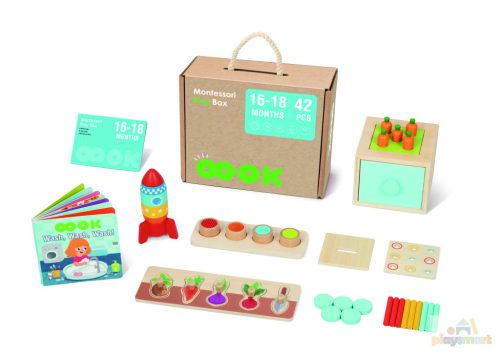 16-18 hónaposoknak - Montessori Fejlesztő Játék Box