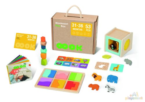 31-36 hónaposoknak - Montessori Fejlesztő Játék Box